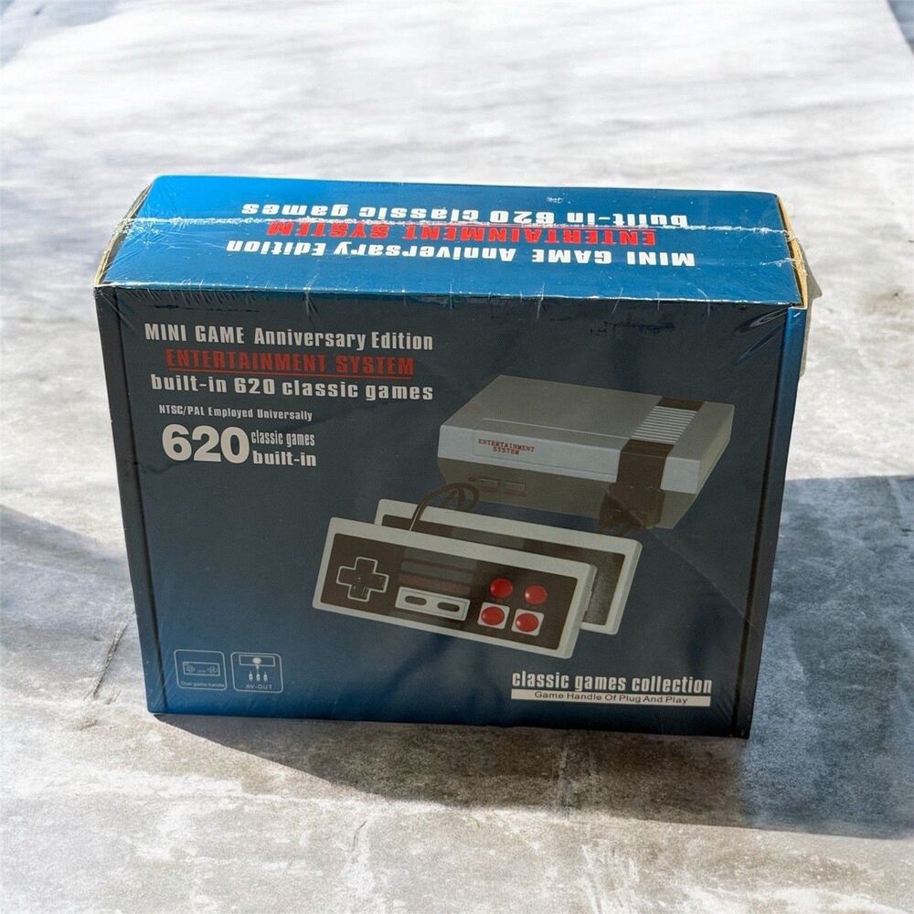 New Mini Retro Gaming System Anniversary Addition w/ 620 Nintendo & Atari Games